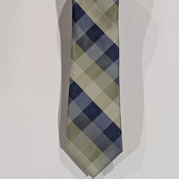 Goodfellow & Co Other - Goodfellow & Co Blue & Green Plaid Checked Mens Neck Tie NWOT Spring 2.75" Width